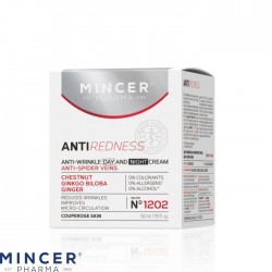 MINCER PHARMA ANTI REDNESS N° 1202 - Dnevna i noćna krema protiv bora i mreže vena 50ml